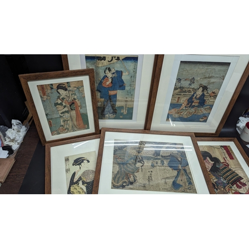 515 - A Set of Oriental Pictures in Matching Frames.