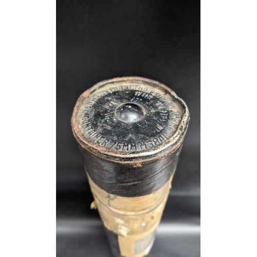 527 - A 1916 75mm Artillery Shell Protective Tube