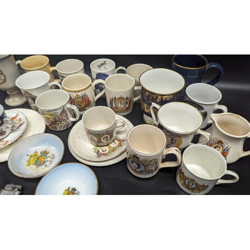 532 - A Collection of Coronation Mugs and Other Royal Memorabilia