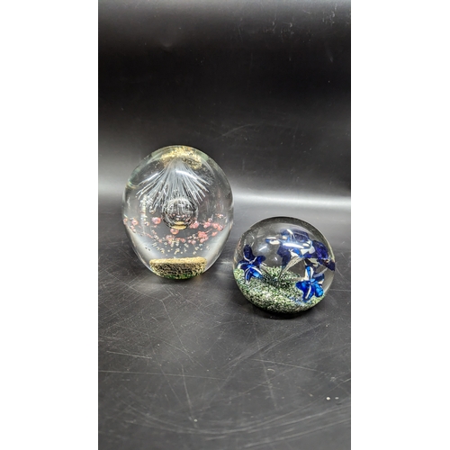 537 - 2 x Large Paperweights