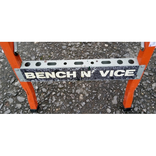 133 - A Bench and Vice Work Bench.