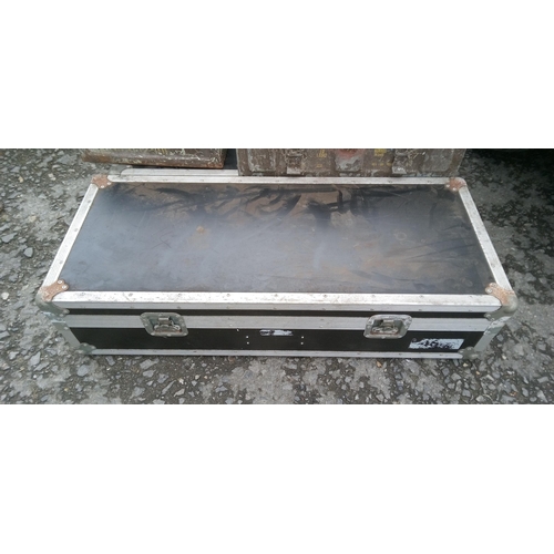 147 - A Black Flight Case 109cm x 46cm.