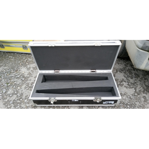 147 - A Black Flight Case 109cm x 46cm.