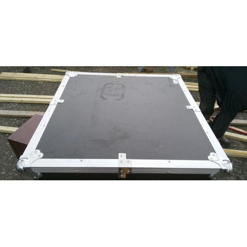 149 - A Large 2 Part Flight Case 118cm H x 63cm W x 63cm D.