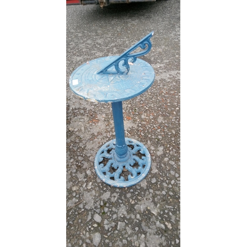 171 - A Cast Iron Sun Dial, 82cm High.