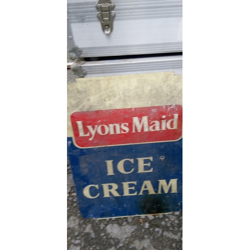 173 - A Lyons Maid Double Sided Ice Cream Sign.