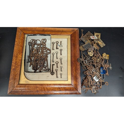 551 - A Collection of Antique Keys etc,