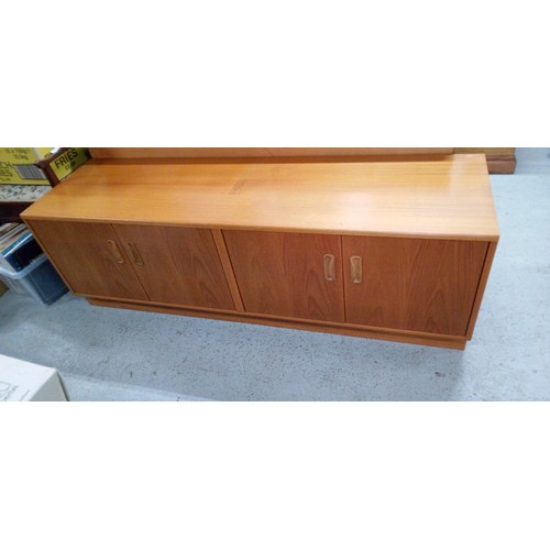 716 - A G Plan Mid Century 4 Door Side Board. 54cm H x 163cm W x 46cm D.