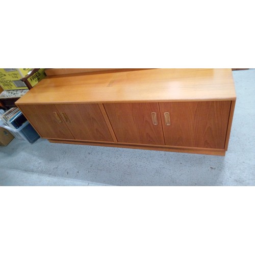 716 - A G Plan Mid Century 4 Door Side Board. 54cm H x 163cm W x 46cm D.