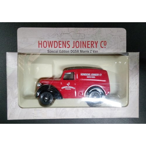 1269 - A Box Of 17 Howdens Joinery Co Special Edition Morris Z Van Die Cast Metal Toys.