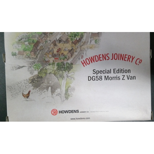 1269 - A Box Of 17 Howdens Joinery Co Special Edition Morris Z Van Die Cast Metal Toys.