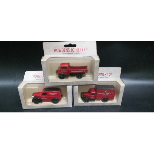 1269C - 3 Howdens Joinery Die Cast Model Trucks.