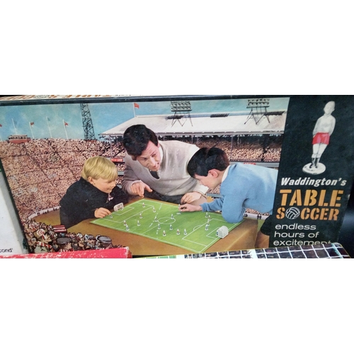 1280 - 5 Vintage Football Board Games-Soccerboss, Wembley, Grand Slam, League Championship, Table Soccer.