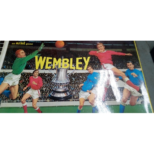 1280 - 5 Vintage Football Board Games-Soccerboss, Wembley, Grand Slam, League Championship, Table Soccer.