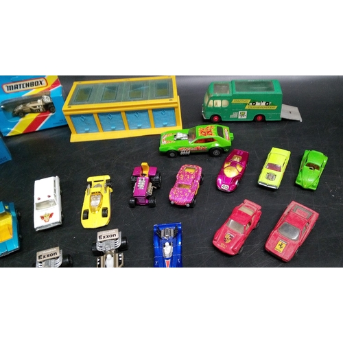 1335 - An Assortment of Vintage Boxed and Unboxed Matchbox Superfast Diecast Metal Toy Cars.