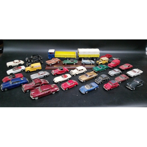 1339 - A Quantity of Vintage, Playworn Dinky Diecast Metal Toy Cars.