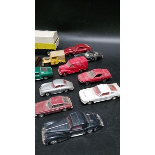 1339 - A Quantity of Vintage, Playworn Dinky Diecast Metal Toy Cars.