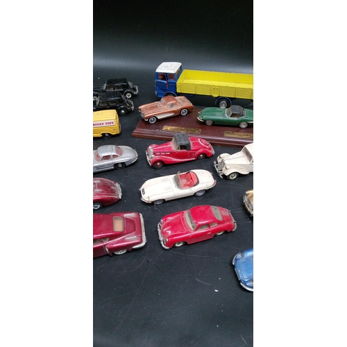 1339 - A Quantity of Vintage, Playworn Dinky Diecast Metal Toy Cars.