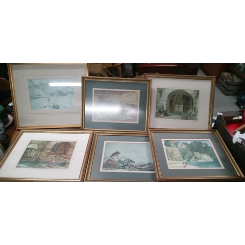 625 - A Selection of 6 Russel Flint Prints.