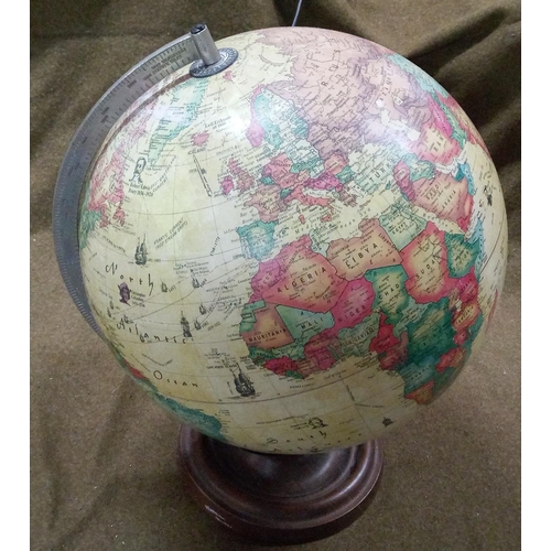 636 - A Vintage Globe with Light.