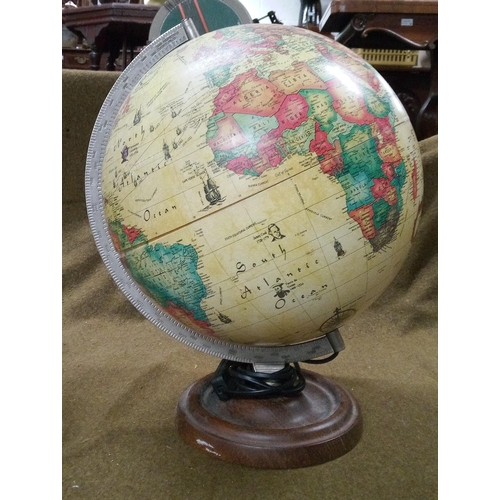 636 - A Vintage Globe with Light.