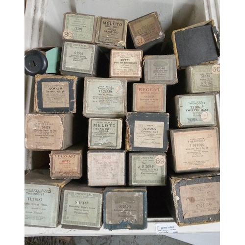 639 - A Selection of Piano Rolls 24 Metres Total.