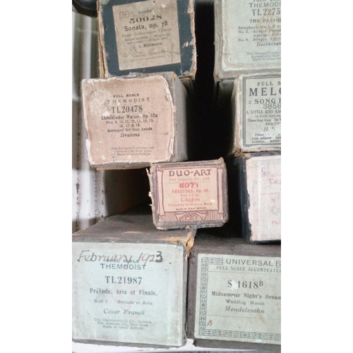 639 - A Selection of Piano Rolls 24 Metres Total.