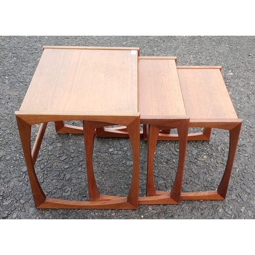 647B - Nest of 3 G Plan Style, Mid Century Tables.