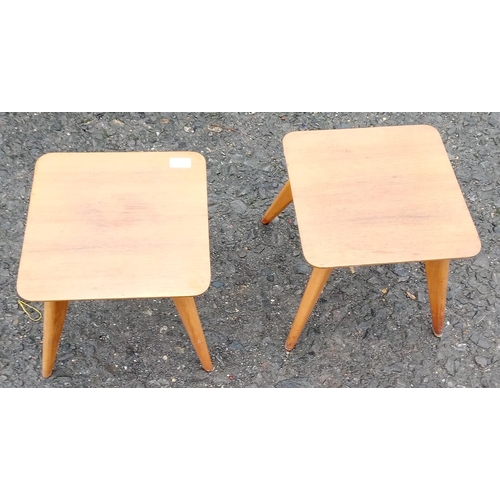 648 - 2 Small Mid Century Occasional Tables.