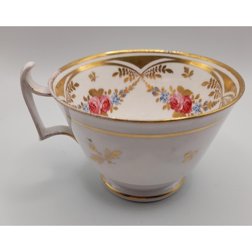 259 - A Selection of Cups, Small Plates and more with gold patterning.