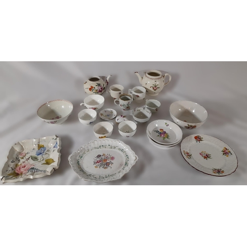 270 - A Selection of China with Floral Patterning including cups, plates, bowls and more.