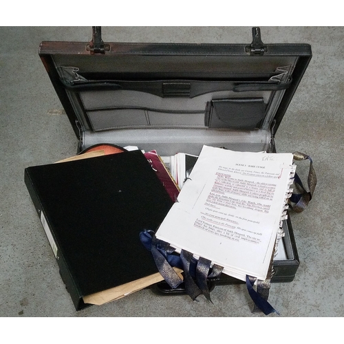 1321B - A Briefcase Case Containing Terry Pratchett, Discworld, Clippings, Play Scripts and much more.