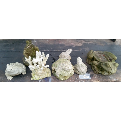 206E - A Selection of Garden Frog Ornaments.