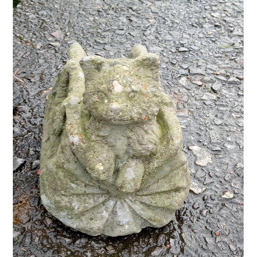 96H - An Otter and Cat In Concrete and other Garden Ornaments.