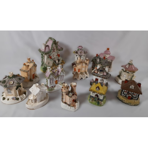 278 - A Large Collection of Antique House Ornaments including some by Staffordshire.