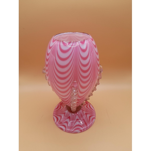 55 - A Lot consisting of Glassware in Shades of Pink in Various Styles and Designs including Carnival Gla... 