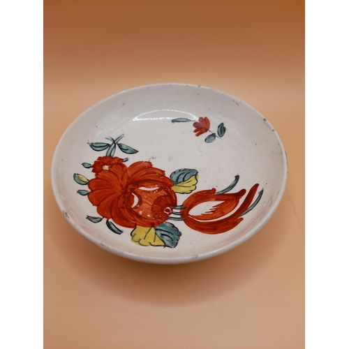 58 - A Large Collection of Antique Small Plates and Saucers In Various Designs. Largest 16cm Diameter.