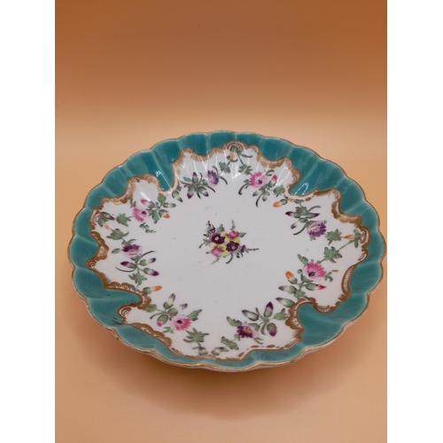 58 - A Large Collection of Antique Small Plates and Saucers In Various Designs. Largest 16cm Diameter.