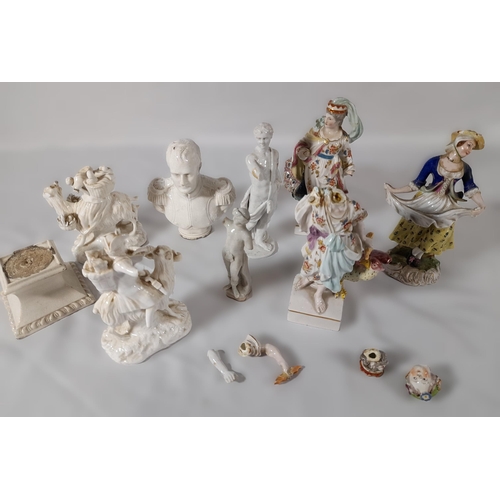 311 - A Selection of  7 damaged figurines including Broken Parts