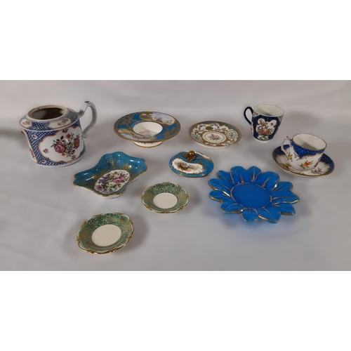 350 - A Mixed collection of Floral and Guilt Decorated China and Glass including Cups, Saucers, Small Plat... 