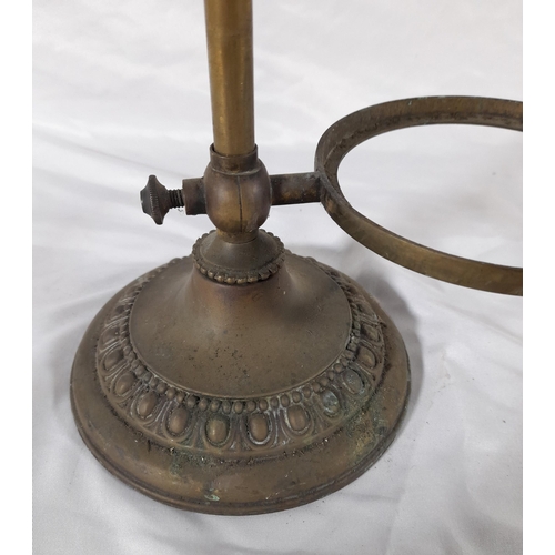 387 - An Antique Brass Adjustable Umbrella Stand.