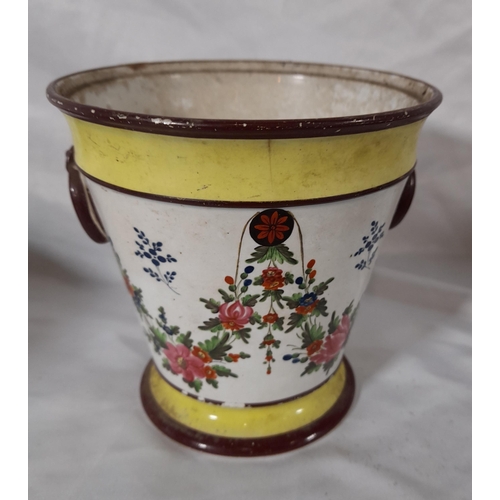 388 - A Selection of Decorative Plant Pots, A Pot saucer and Some Shell Ornaments.