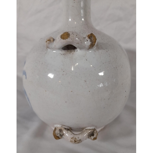 390 - A Large 18th Century Nevers Ceramic Gourde with no repairs to neck or handles. Approx. 22cm Height.