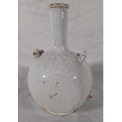 390 - A Large 18th Century Nevers Ceramic Gourde with no repairs to neck or handles. Approx. 22cm Height.