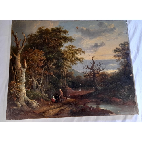 503 - A Collection of Original Oil Landscapes on canvas and Board. Some with damage as pictured.