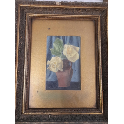 507 - A Collection of Mainly Gilt Framed Original Oils of Floral Arrangements, on board and canvas and One... 