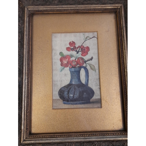 507 - A Collection of Mainly Gilt Framed Original Oils of Floral Arrangements, on board and canvas and One... 