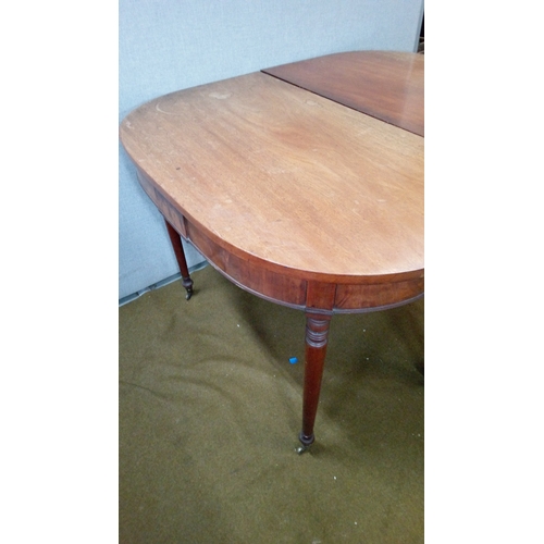 732 - A Regency Period Mahogany D End Table