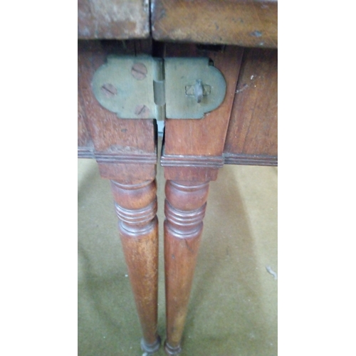 732 - A Regency Period Mahogany D End Table