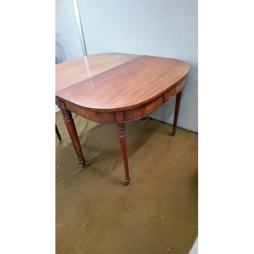 732 - A Regency Period Mahogany D End Table